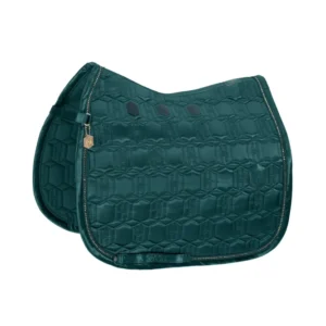 Heritage AW24 Satijn Crystal Dressage Saddle Pad Vintage Green P