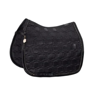 Heritage AW24 Satijn Crystal Dressage Saddle Pad Black P