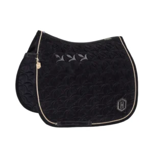 Heritage AW24 Velour Emblem Dressage Saddle Pad Ravenzwart P