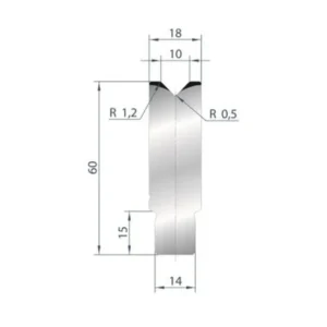 Part No. 3161 @ 805mm 88 Degree Die Insert (Segmented)