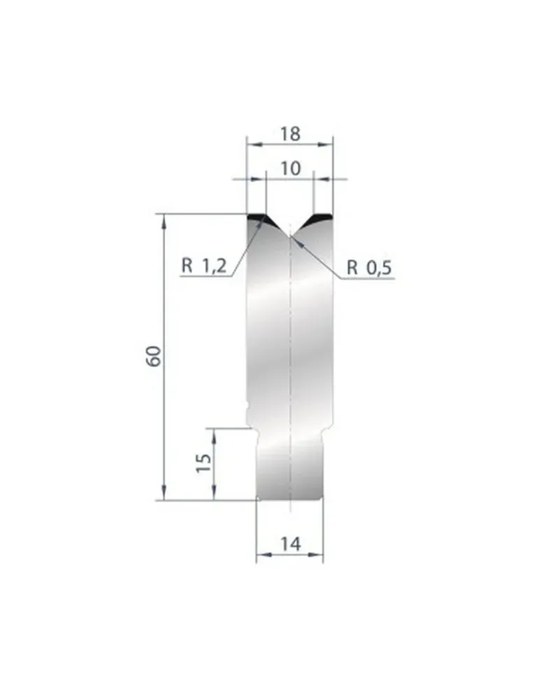 Part No. 3161 @ 805mm 88 Degree Die Insert (Segmented)