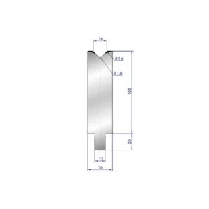 Part No. 3229 @ 550mm 84 Degree Één V Die (Segmented)