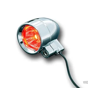 Staalgrijs Bullet LED Turn Signal Silver Red LED Harley-Davidson