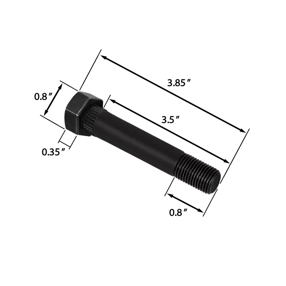 Trailer Leaf Spring Shackle 9/16" -18 x 3-1/2" Bolt & Lock Nut Set 1-3/4" Ruim Leaf Springs