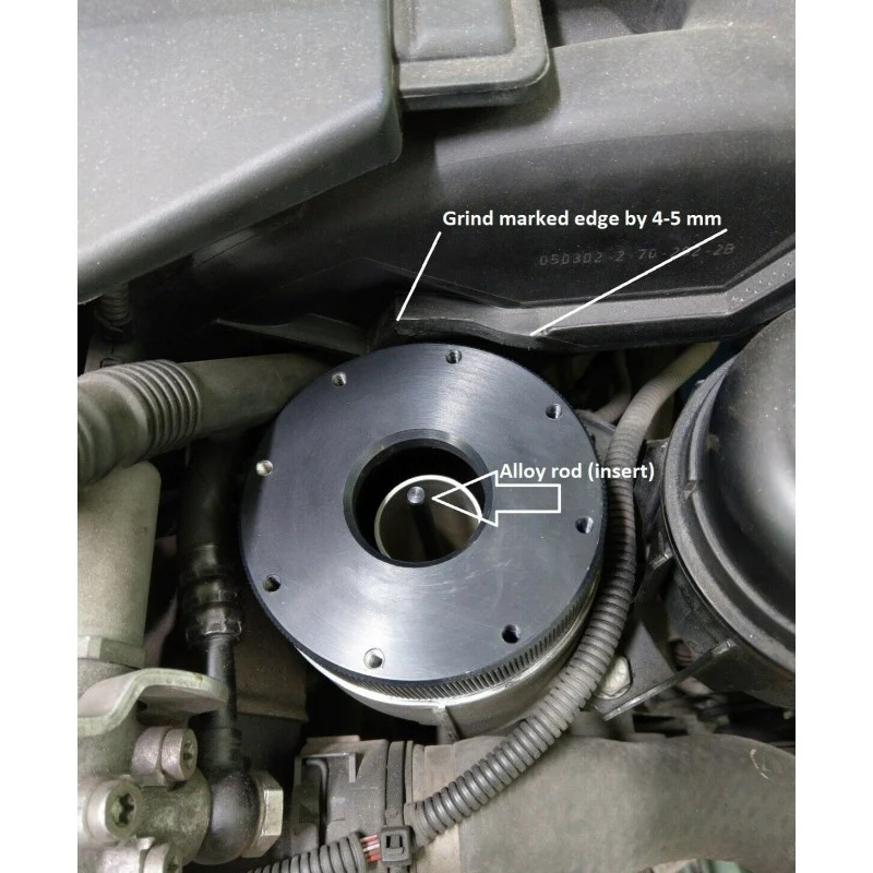 ADAPTADOR TAPA PARA FILTRO DE ACEITE MOTORES BMW M52TU O M54 voor Karting