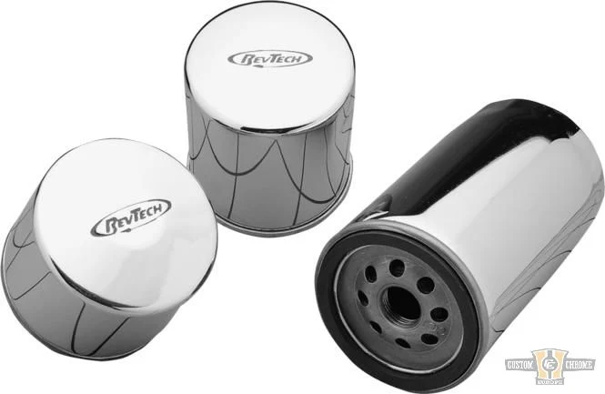 Extra Long Evolution Engine High-Performance Oil Filter Magnet Verchroomd Harley-Davidson