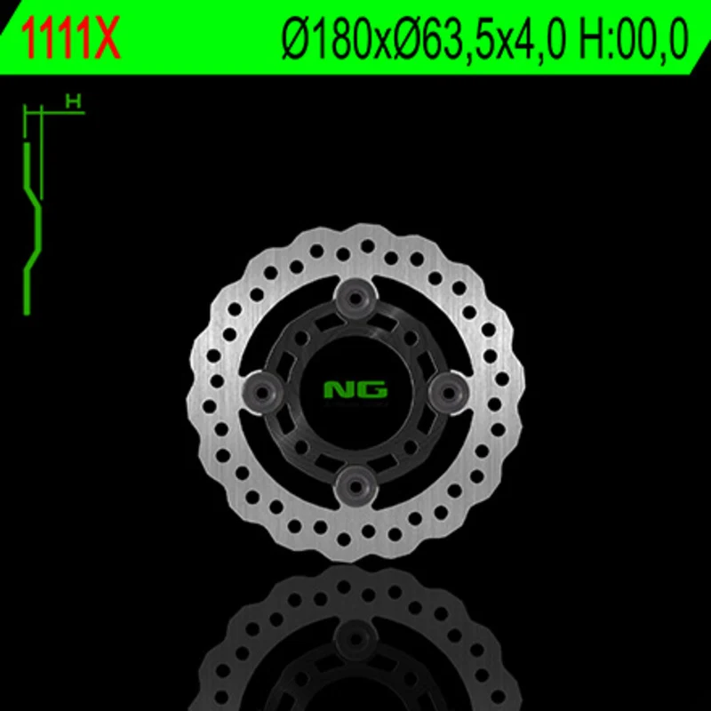 Disco de freno NG BRAKES ondulado 1111X Ø180 x Ø63.5 x 4