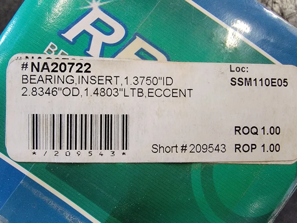 RBL Ball Insert Bearing NA20722 - Directe Montage