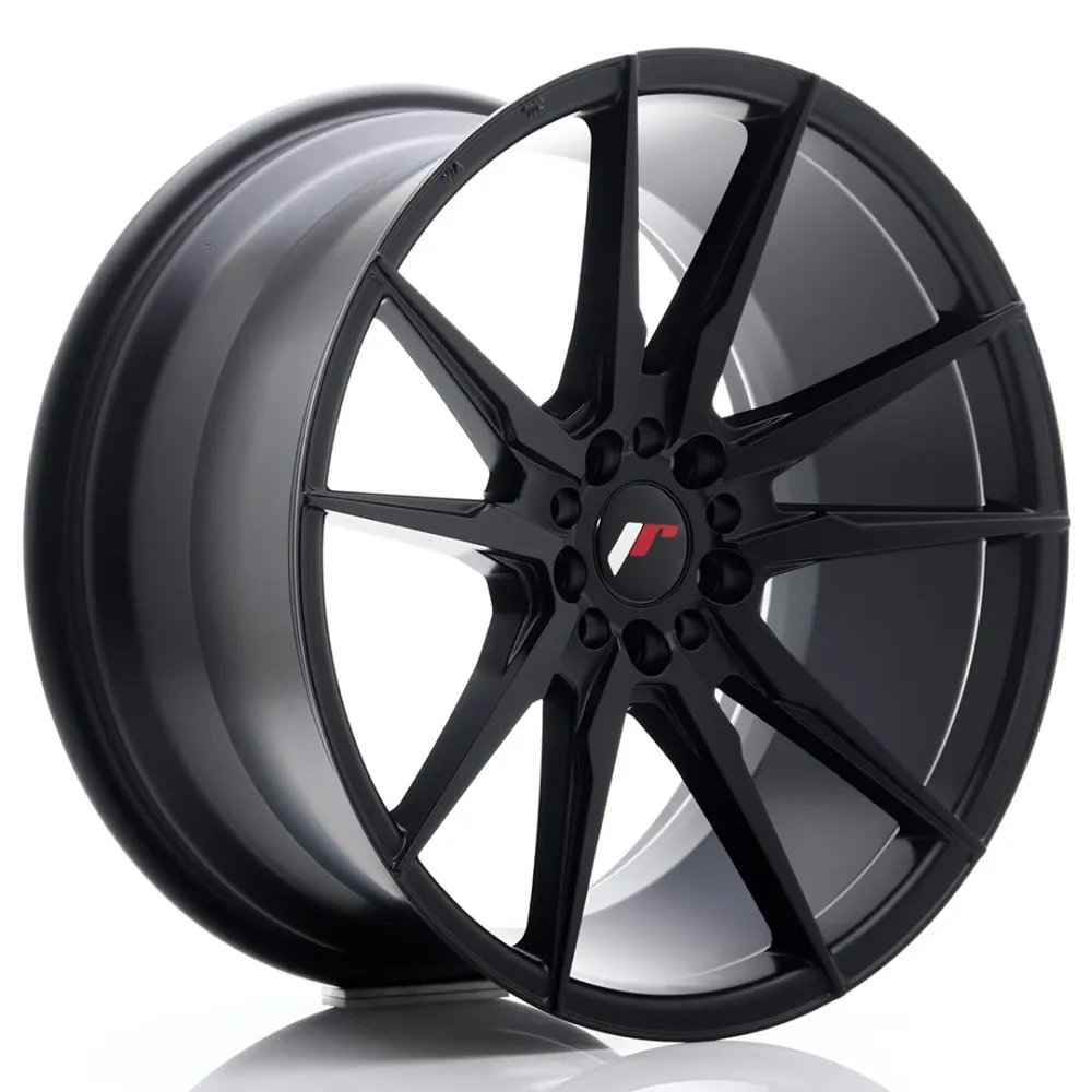 Japan Racing JR-21 Extreme Concave 19x9.5" 5x114.3/120 ET22, Flat Koolzwart met Diefstalbeveiliging
