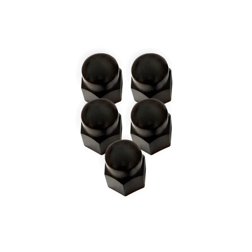Black Nylon Lug Nut Cover Cap 13/16" Trailer Camper Travel Truck