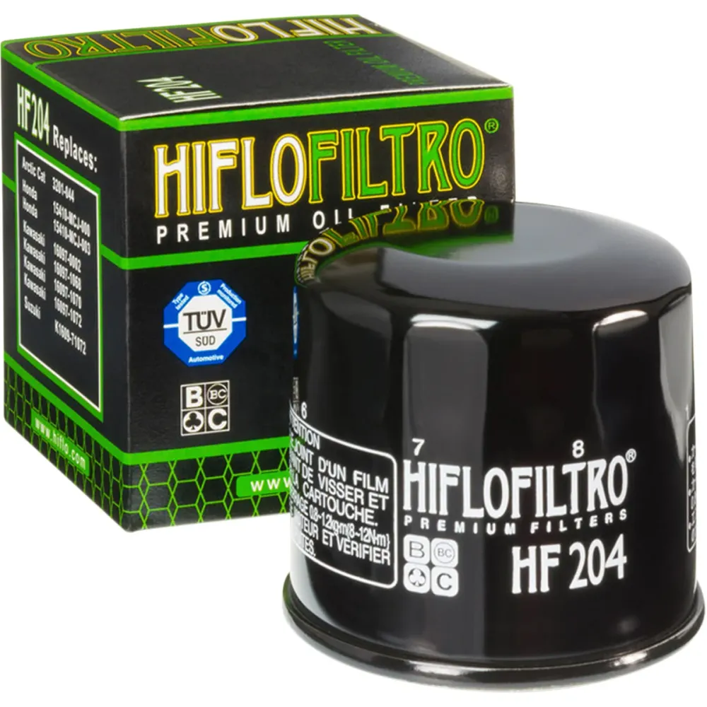 Beschermende Filtro Aceite Hiflofiltro HF204 Honda Kawasaki MV Agusta Suzuki Triumph Yamaha