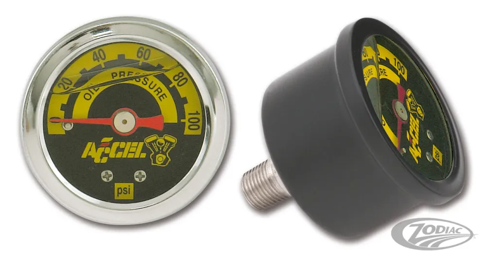 Accel oil pressure gauge 0-60 psi Harley-Davidson