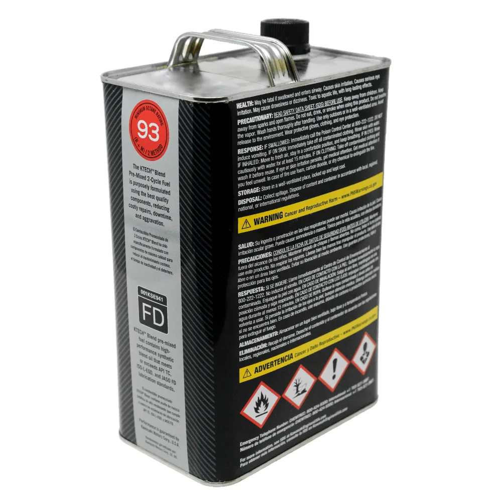 Kawasaki 99969-6560 KTECH Blend Pre-Mixed 2-Cycle Fuel + Oil 1 Gallon