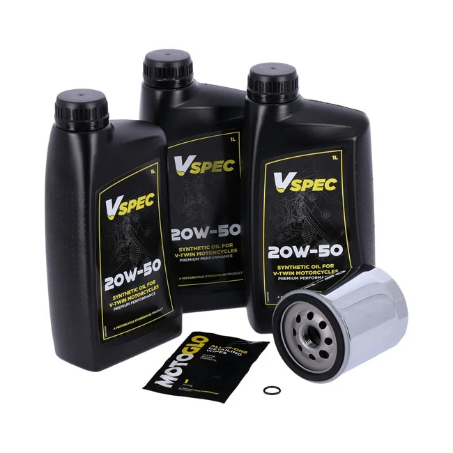 Kit Mantenimiento De Aceite Motor 20W50 Sintetico Para Harley-Davidson Softail Y Dyna - Directe Pasvorm