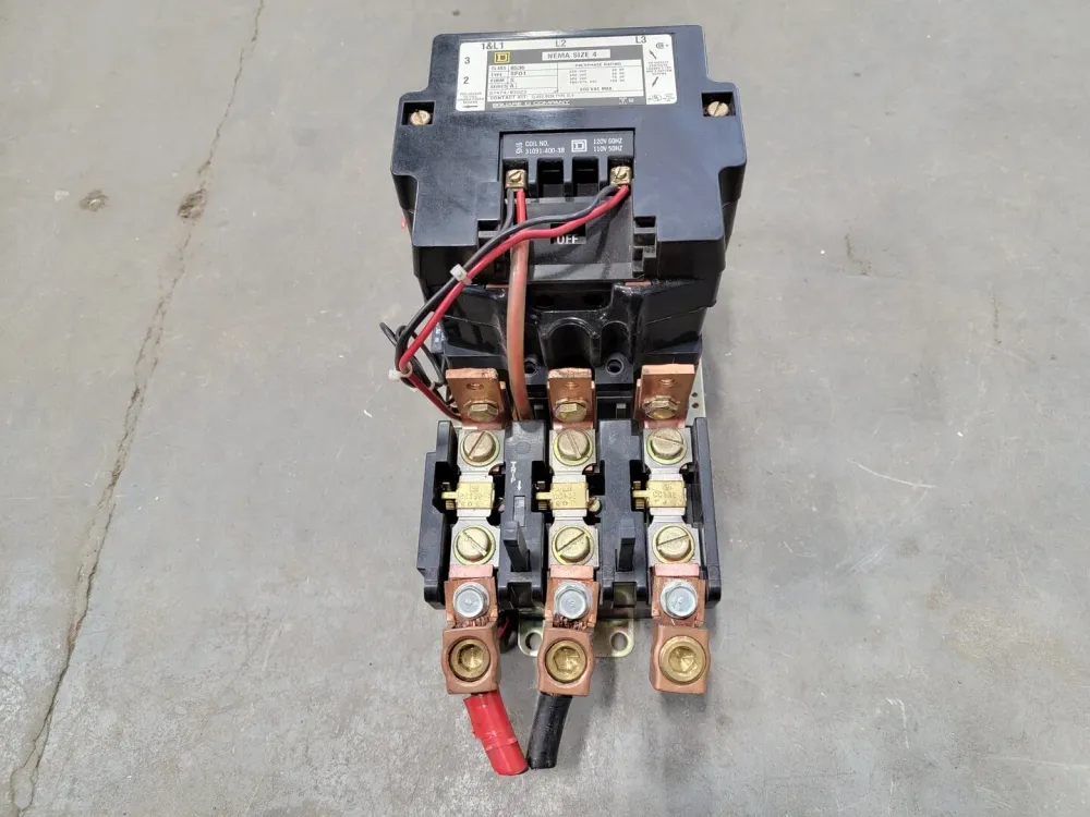 100 hp, NEMA Size 4, 110/120 VAC Coil Non-Reversing Starter 8536SFO1V02S