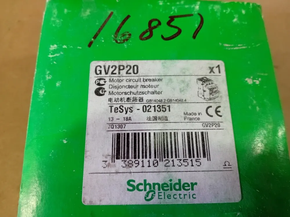 13-18Amp Traditioneel Motor Starter Selector Switch GV2P20