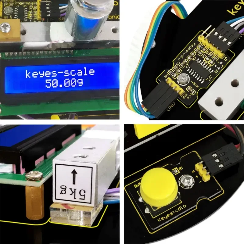 KeyeStudio DIY Electronic Scale Starter Kit UNO R3 64 Page Book Handmatig Opbergtas