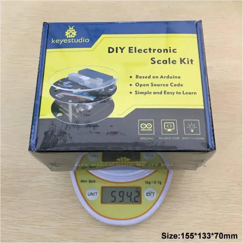 KeyeStudio DIY Electronic Scale Starter Kit UNO R3 64 Page Book Handmatig Opbergtas