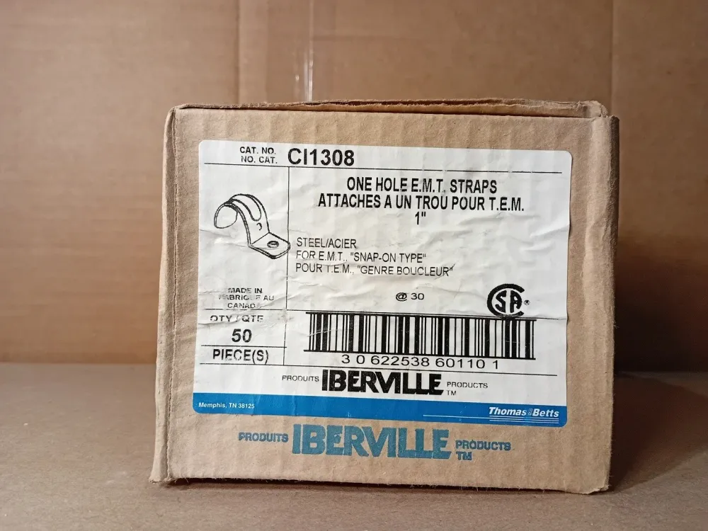 One Hole EMT Strap CI1308 (Box 50 pcs)