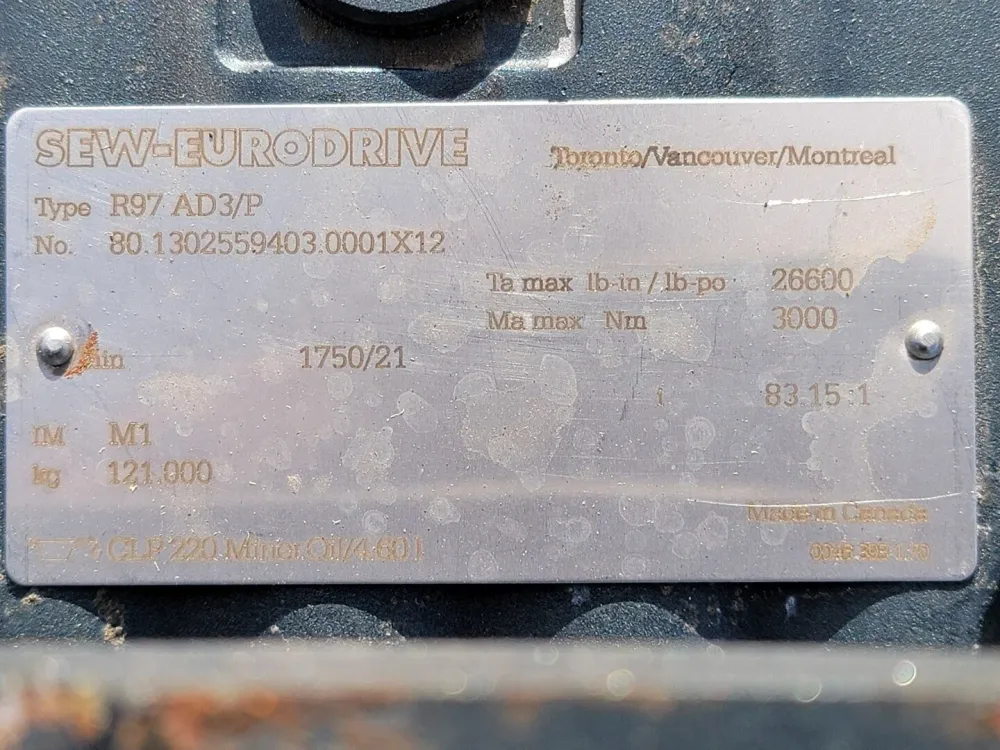 Professionele 83.15:1 Ratio Gear Reducer R97 AD3/P