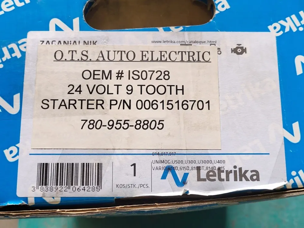 Starter Motor 11130728, OEM# ISO728, 24V