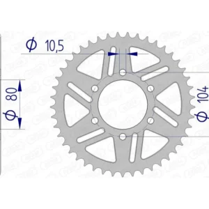 Corona AFAM aluminio 17606 - Paso 520