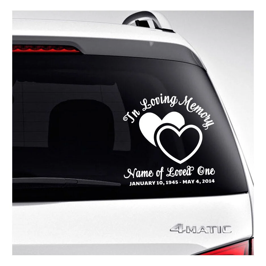 Hearts Loving Memory Car Decal tegen Muis en Rat