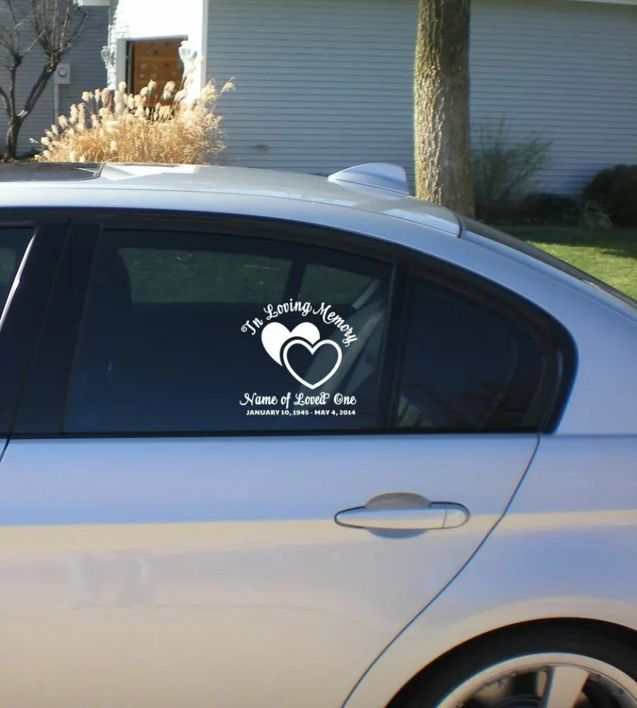Hearts Loving Memory Car Decal tegen Muis en Rat