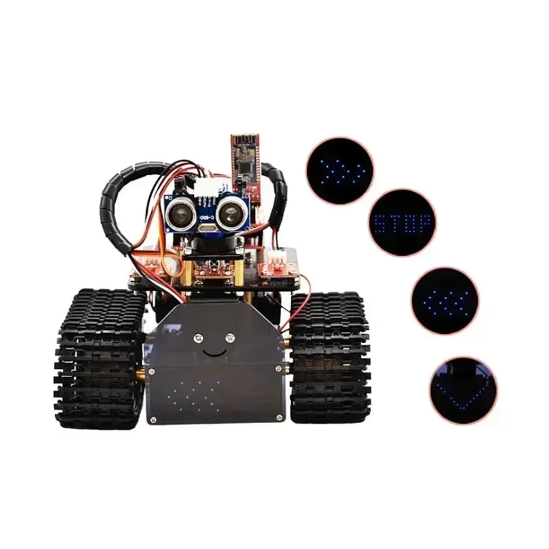 KeyeStudio DIY Compact Tank V2.0 Smart Robot Car Kit | 250ml | 12 Maanden Werking