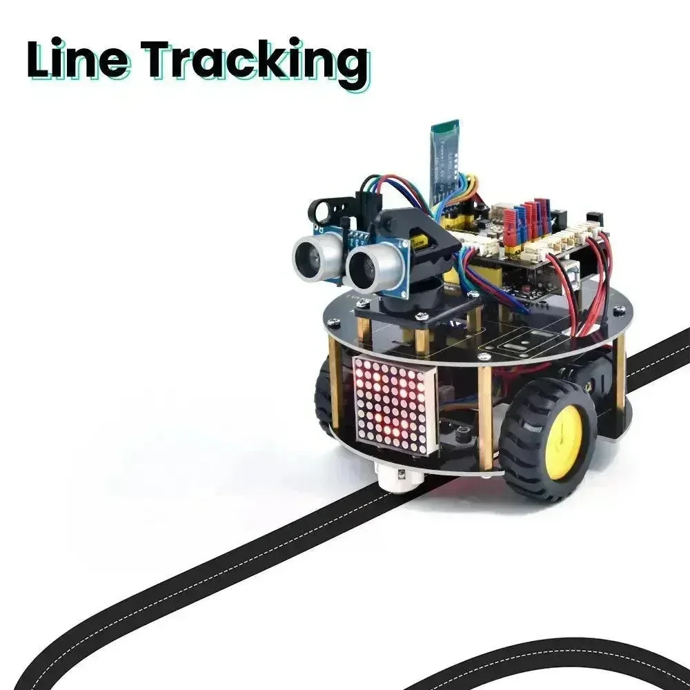 Keyestudio Slim Little Turtle Robot Car V3.0 Arduino STEM Programable Robot Kit Geschikt voor Stoffen