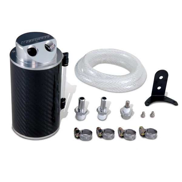 Mishimoto Oil Catch Can Kit - Universal koolstof