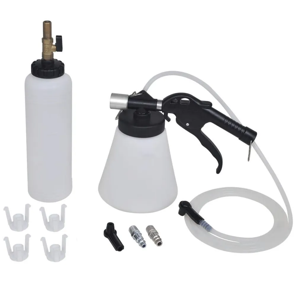 Remontluchter Vacuüm 1L + vulfles met 6 Verschillende Adapters