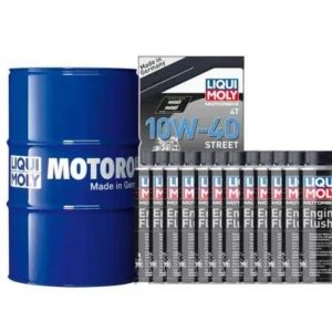 Druk-spuit Pack bidón de aceite 60L LIQUI MOLY - 10W40 HC sintético + 12 limpia motores 250ml