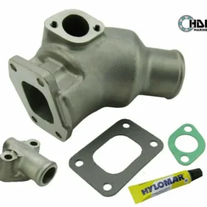 Volvo Penta D2-55A, D2-55B Stainless Rvs Exhaust Outlet Connector - equivalent to 21424345