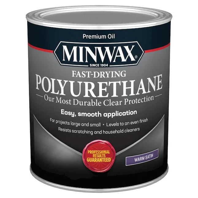 Minwax Clear Satin Oil-Based Polyurethane (1-Quart)