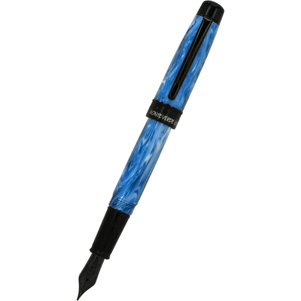Monteverde Prima Fountain Pen - Blauw Swirl Extra