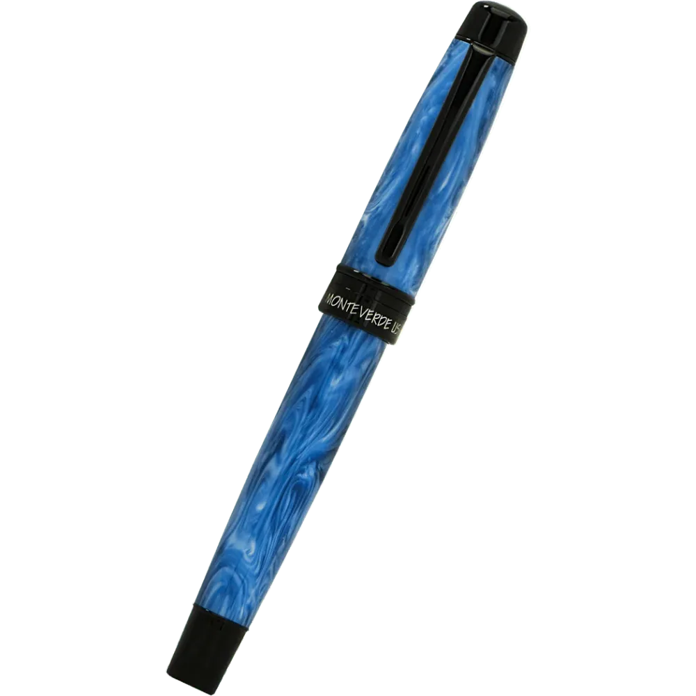 Monteverde Prima Fountain Pen - Blauw Swirl Extra