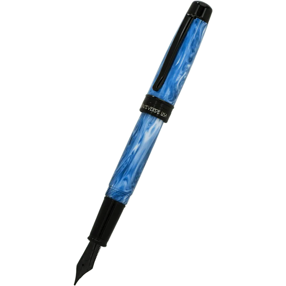 Monteverde Prima Fountain Pen - Blauw Swirl Extra