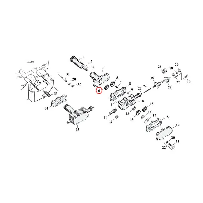 Driven Gear, Feed. Oil Pump Harley-Davidson