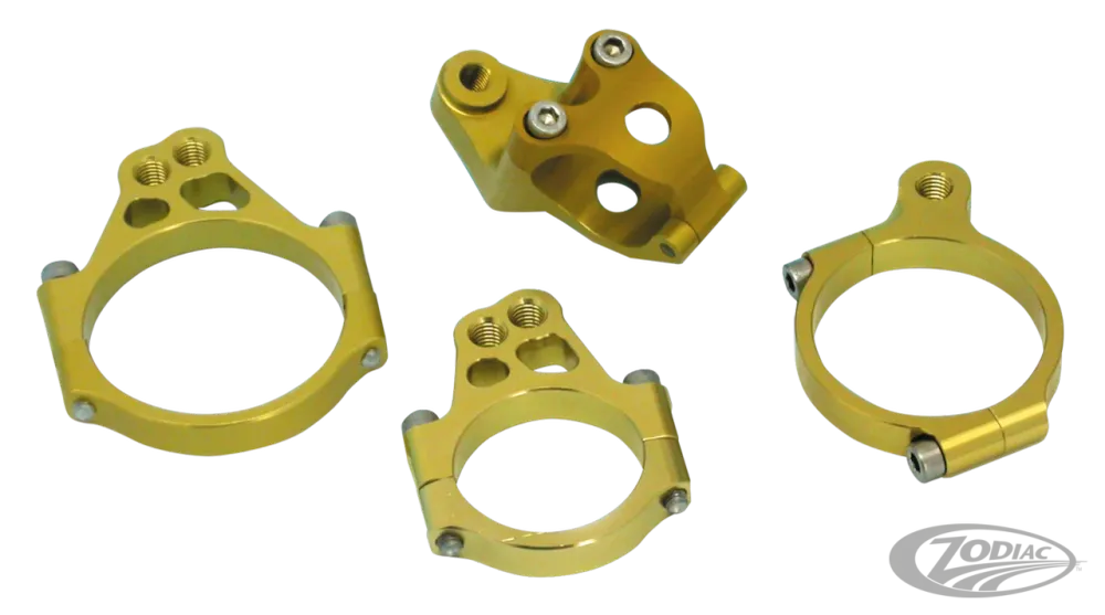 Black Steering damper incl. damper brckt Harley-Davidson