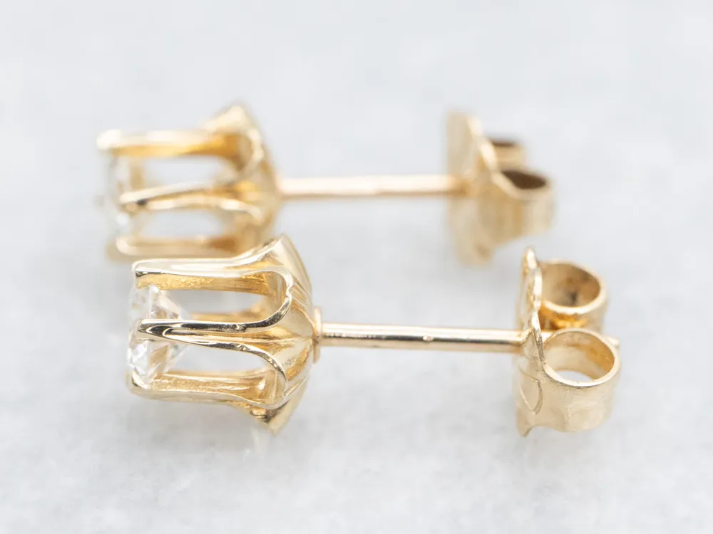 Buttercup Set Diamond Stud Earrings
