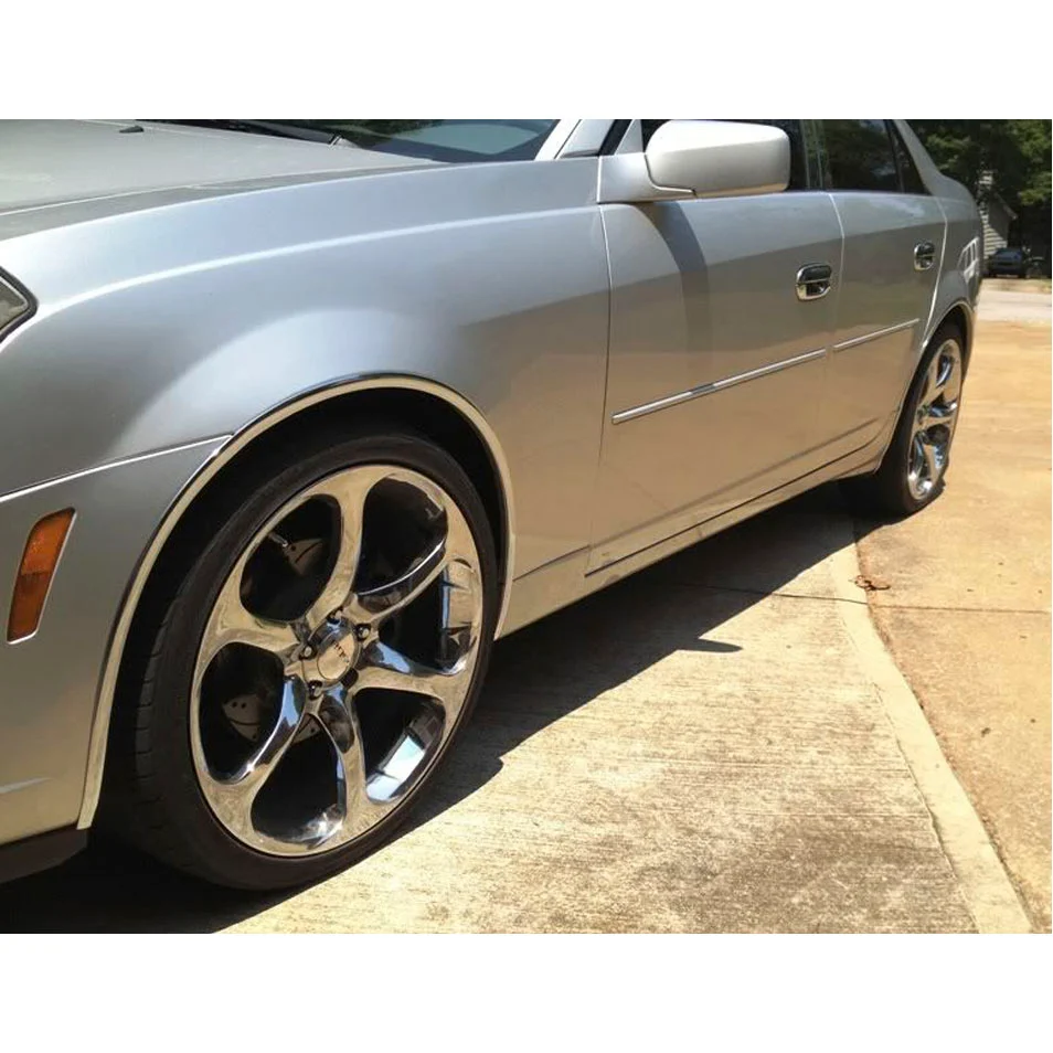 Chrome Wheel Weel Fender Trim Molding Kit - 5/8" Wide