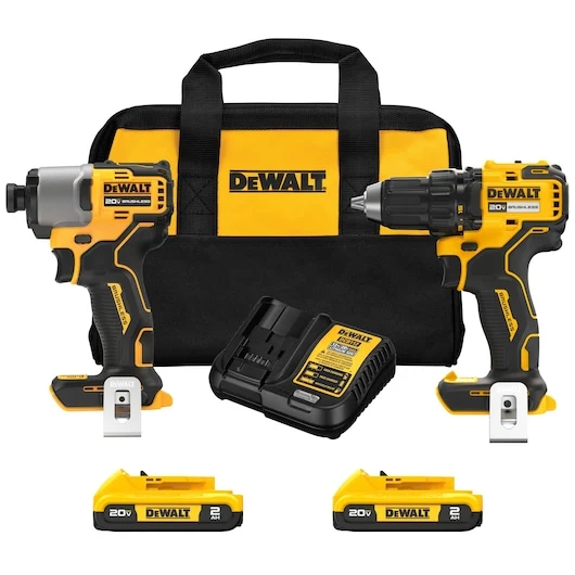 DEWALT 20V MAX* Brushless Mobiel Drill/Driver and Impact Driver Combo Kit