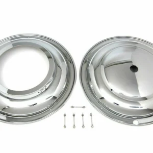16" Front Wheel Cover Set Chroom Harley-Davidson 1936-1957