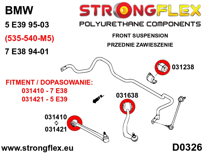 Full suspension bush kit - BMW > Serie 7 > III E38