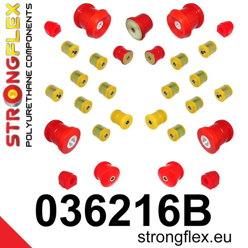 Full suspension polyurethane bush kit - BMW > Serie 3 > V E90 / E91 / E92 / E93 > E90 / E91 / E92 xi / xd