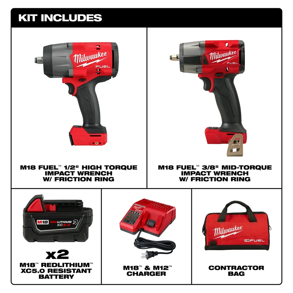 MILWAUKEE M18 FUEL™ 2 Tool Automotive Combo Kit