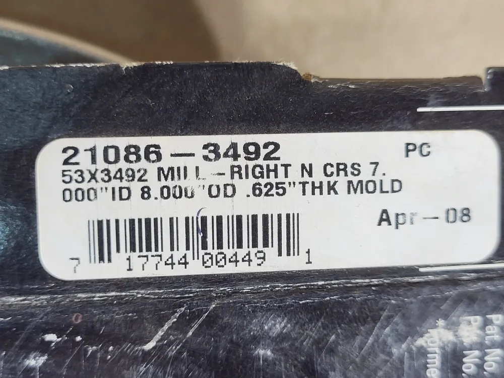 Oil Seal 21086-3492, 53X3492, 7"x8"x0.63"