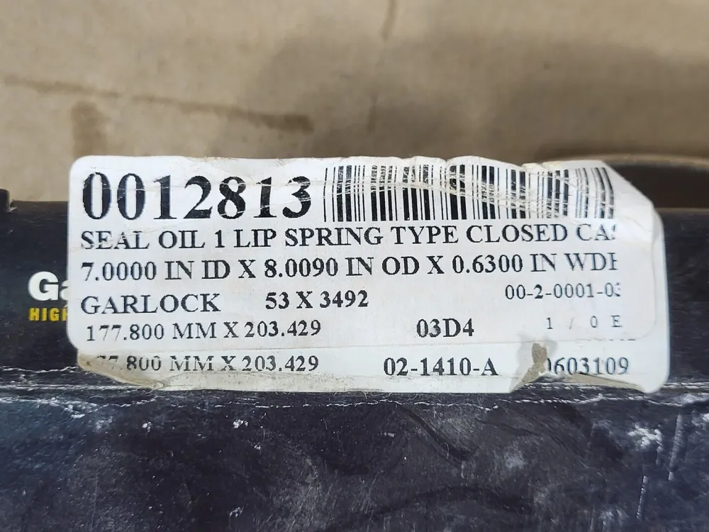 Oil Seal 21086-3492, 53X3492, 7"x8"x0.63"