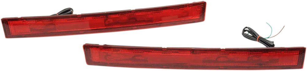 PARTS UNLIMITED SADDLEBAG SIDE LIGHT SET LENS KIT ROOD F/DS280821